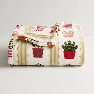 The big one Potted Plants Super Soft Oversized Plush Throw Blanket New